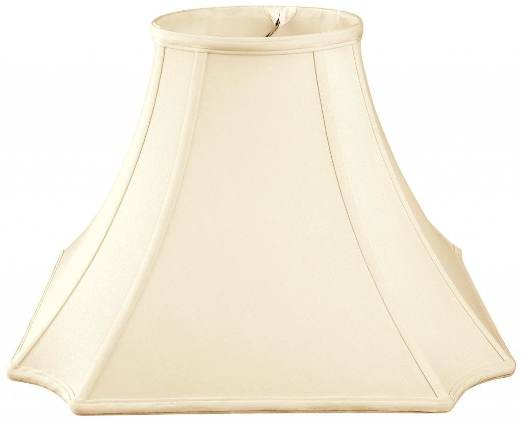 Royal Designs Square Inverted Cut Corner Basic Lamp Shade, Eggshell, 8 x 18 x 13
