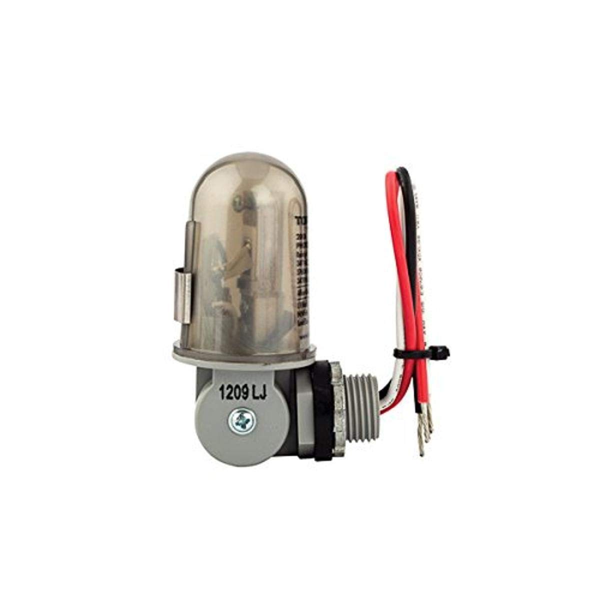 NSI TORK 2001 Outdoor Photocontrol, Dusk to Dawn, Stem & Swivel Mount, 120-Volt, Compatible with LED/Halogen, 1-Pack