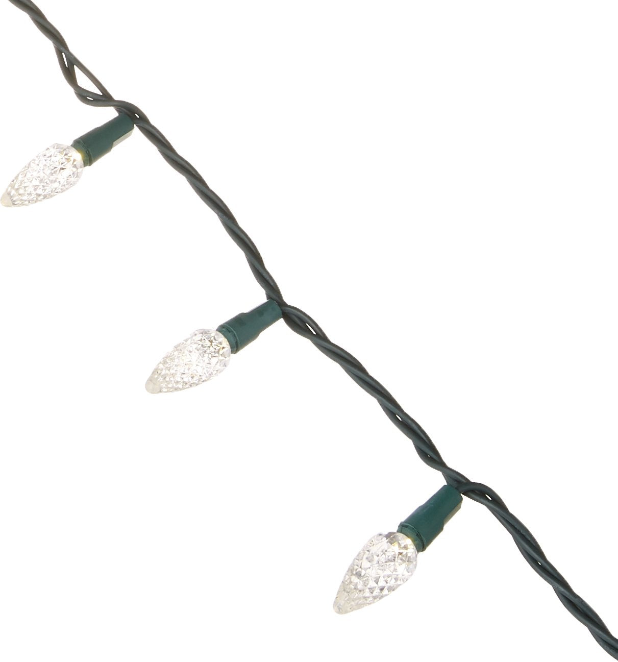NOMA/INMLITEN-IMPORT 47870-88A 70 Count, Warm White, C6, LED Light Set, Green Wire, 3 Spacing