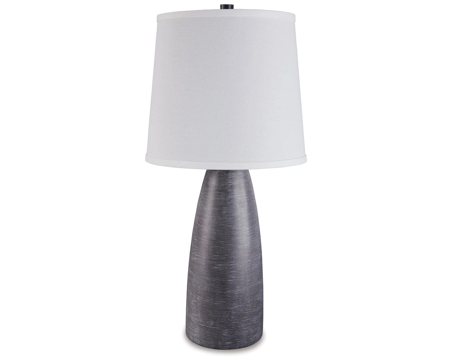 Signature Design by Ashley Shavontae Table Lamp Set, 27.5in, Wood, Gray, Model L243004, 2 Count