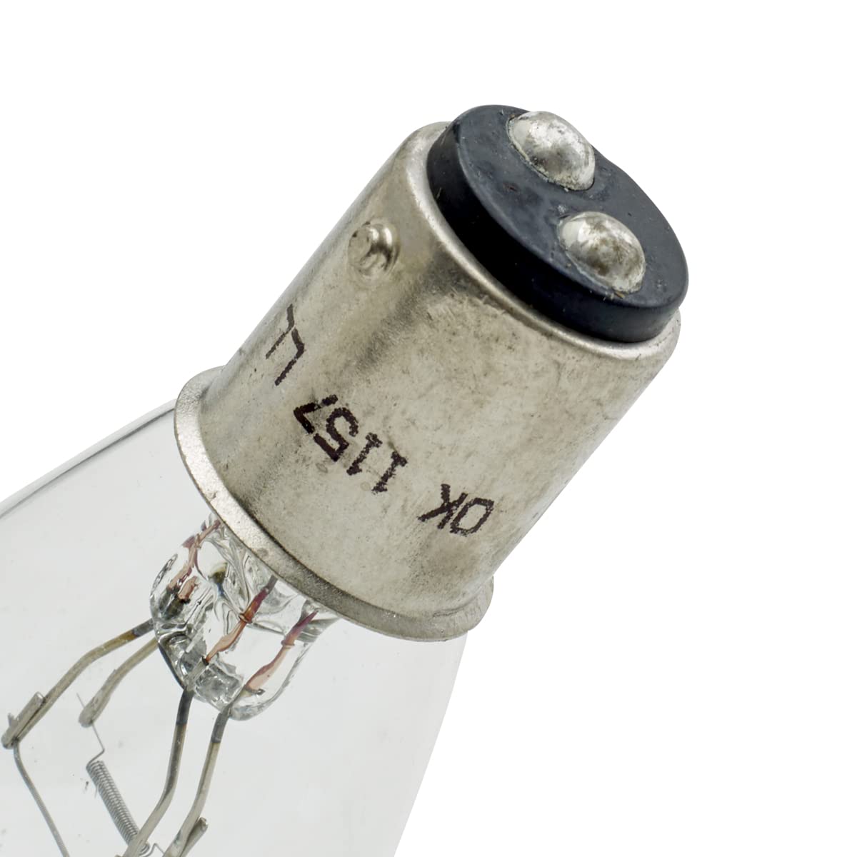 RoadPro RP-1157LL Clear Heavy Duty Long-Life Replacement Bulbs for 3157 automotive turn signal, stop and tail lights bulbs - Pac