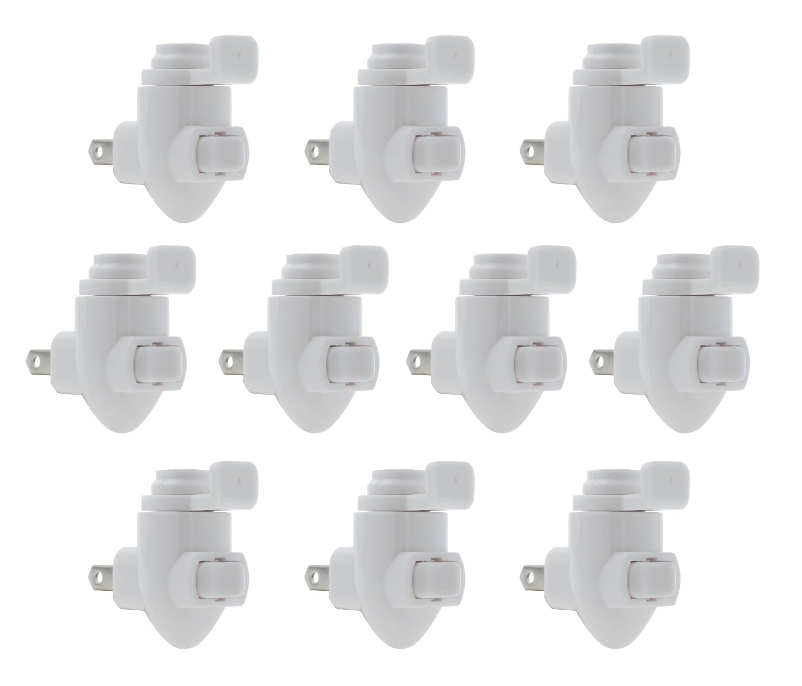 Creative Hobbies Plug In Night Light Module, White Plastic, Pack Of 10, Model Nlww