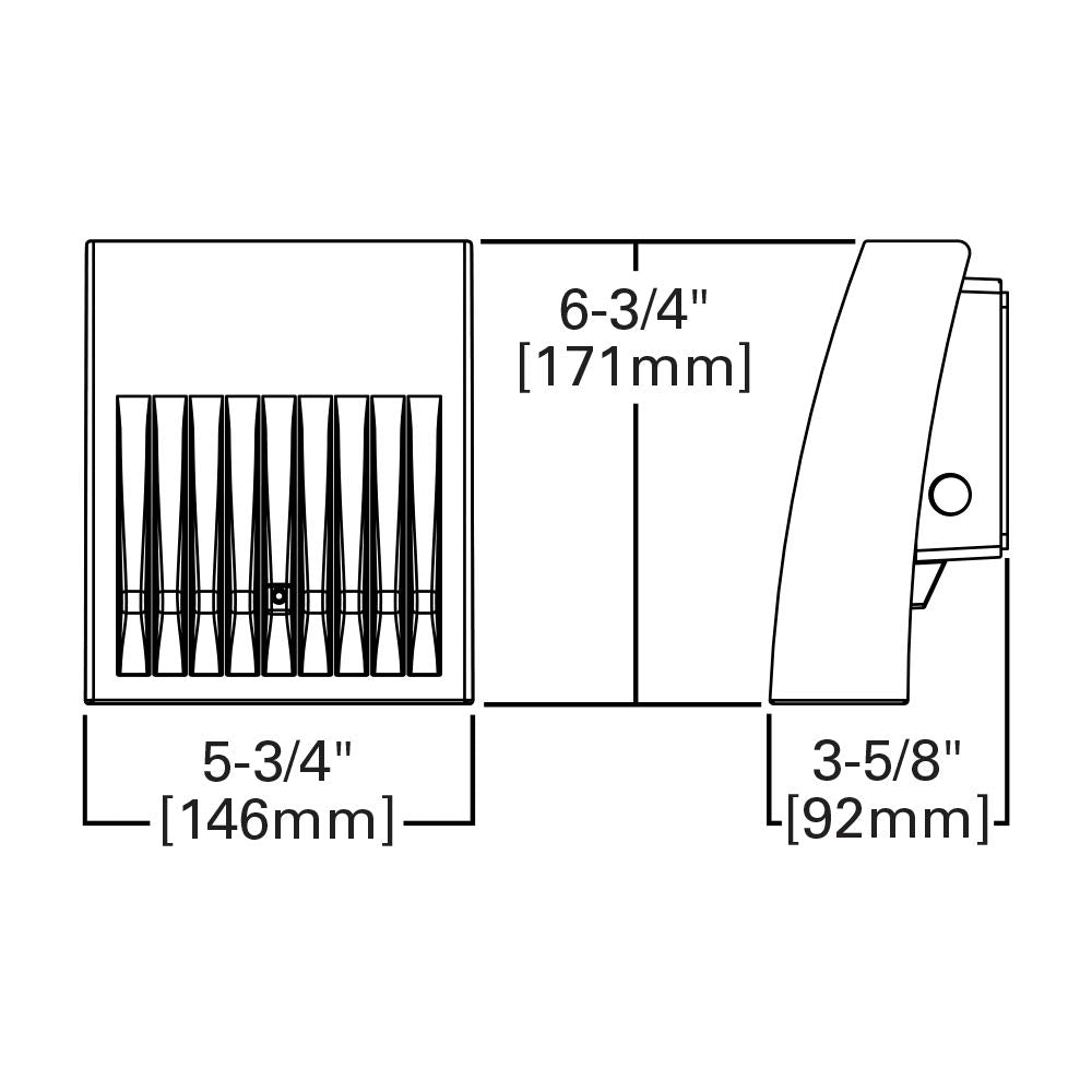 Lumark Xtor1B Cross Tour Carbon Bronze 12W, Small Housing, Full Cutoff, 5000K, Outdoor Integrated Led Wall Pack Light