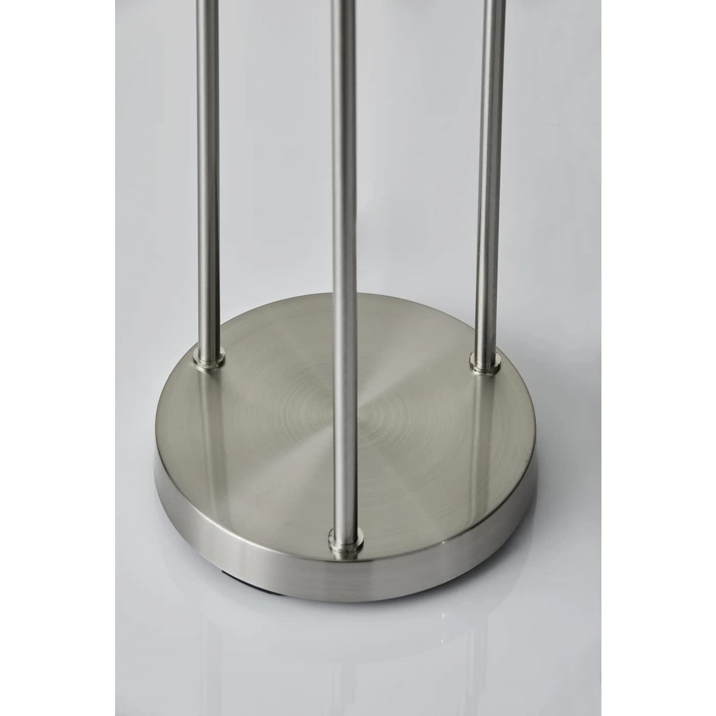 Adesso Trio Floor Lamp 4305-22, Brushed Steel, 68" x 14" x 11.7", Metal Construction