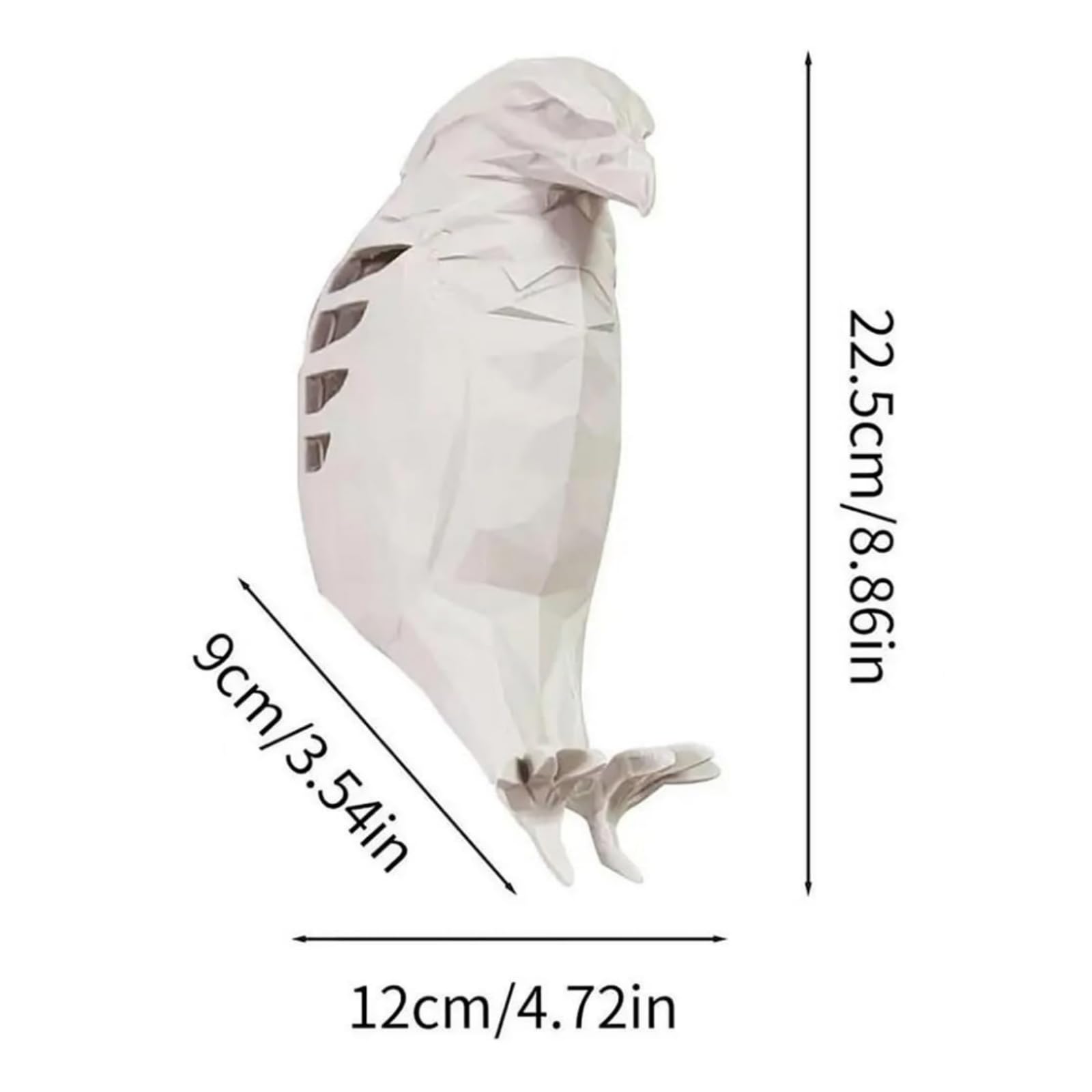 Isfiba 3D Animal Led Wall Lamp, Creative Resin Carving Lamp, Led Home Decoration Lamp, Atmosphere Rendering Lamp, For Study, Bedroom, Dining Room, Stairway, Hallway, Bar (White Bald Eagle)