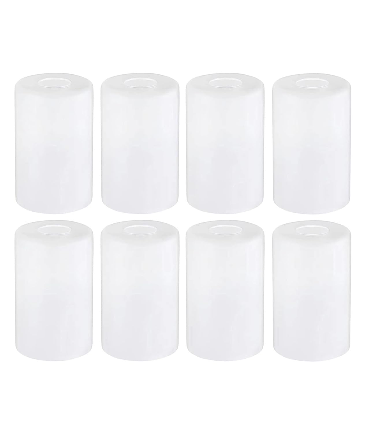 Piano 8- Pack White Frosted Glass Light Shade