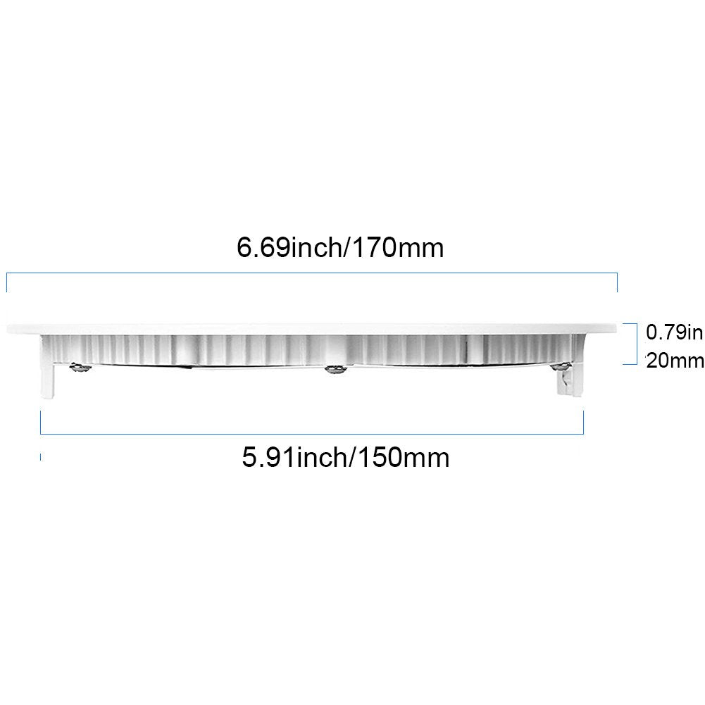 Superdream Energy Saving 900Lm 12 Watt 6-Inch Retrofit Led Recessed Lighting Fixture, 3000K Warm White