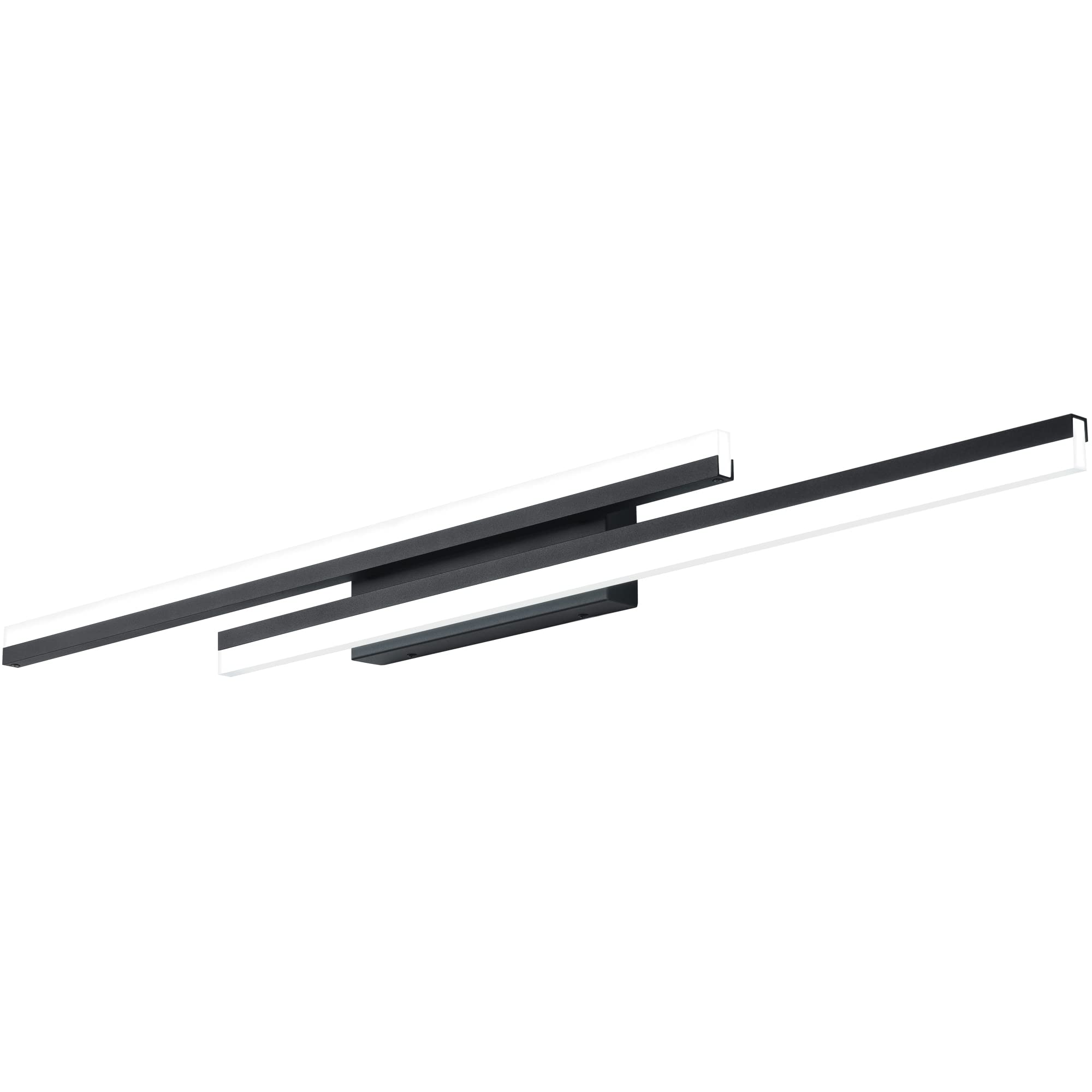 PRESDE Bathroom Vanity Light LED Dimmable 48inch Black 3 Color Temperatures Model 6660 Metal Fixtures Over Mirror