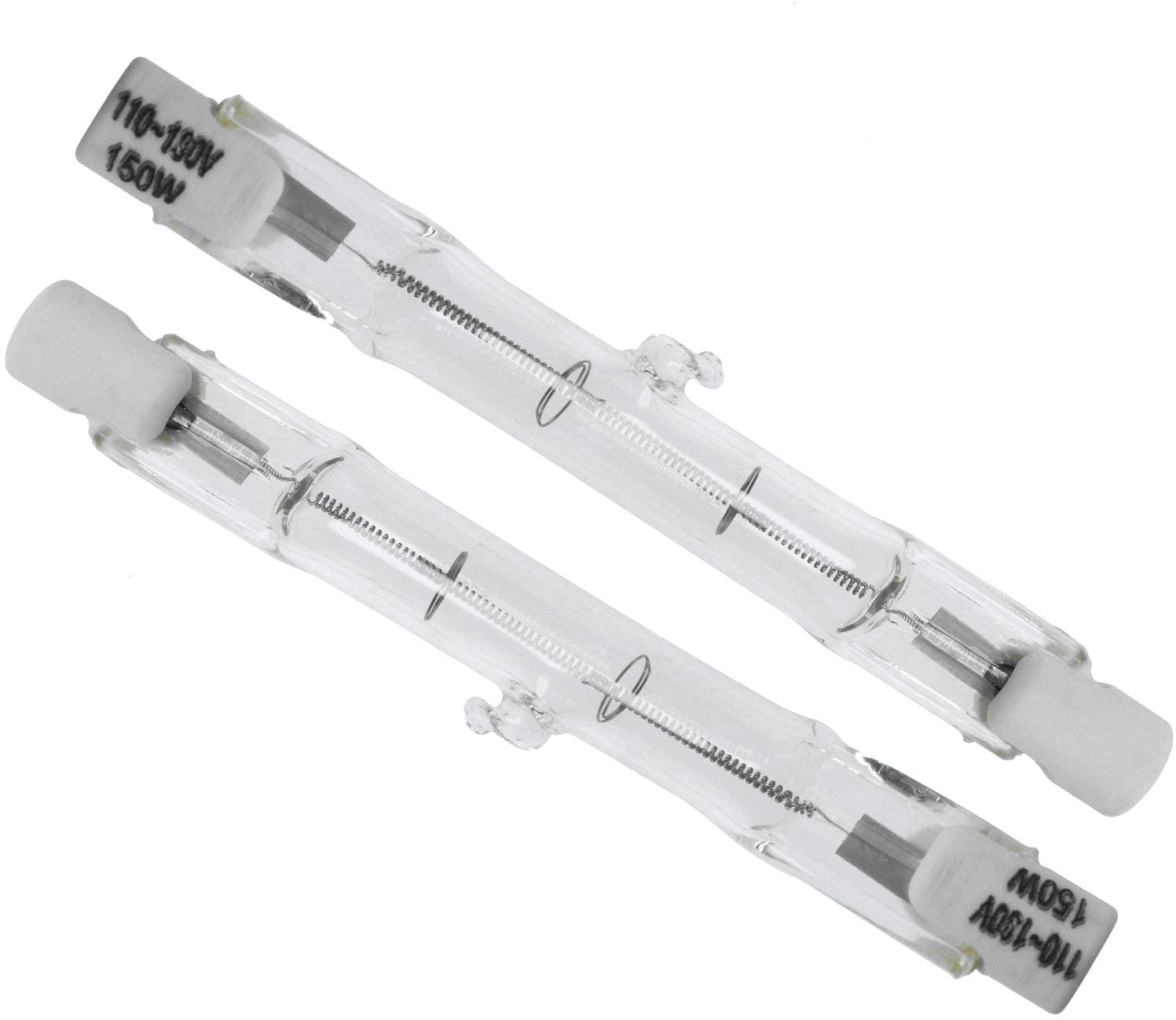 Sqxbk R7S Tungsten Halogen Lamp 5Pcs 110V -130V 150W 3Inch J78 T3 Double Ended Filament Flood Halogen Tungsten Light Tube Bulb