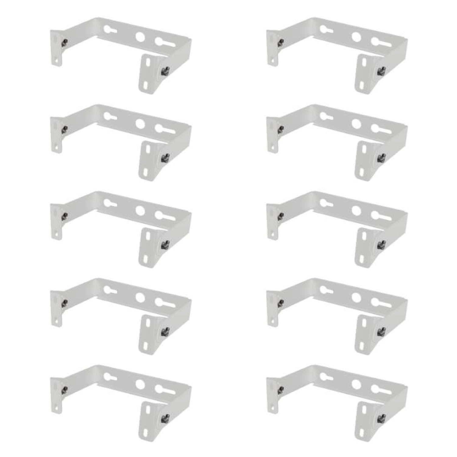 Sunco 10 Pack White U-Bracket for LED UFO High Bay Light Fixtures Commercial Lighting, Adjustable Iron Accessory, Can Use Outdoo