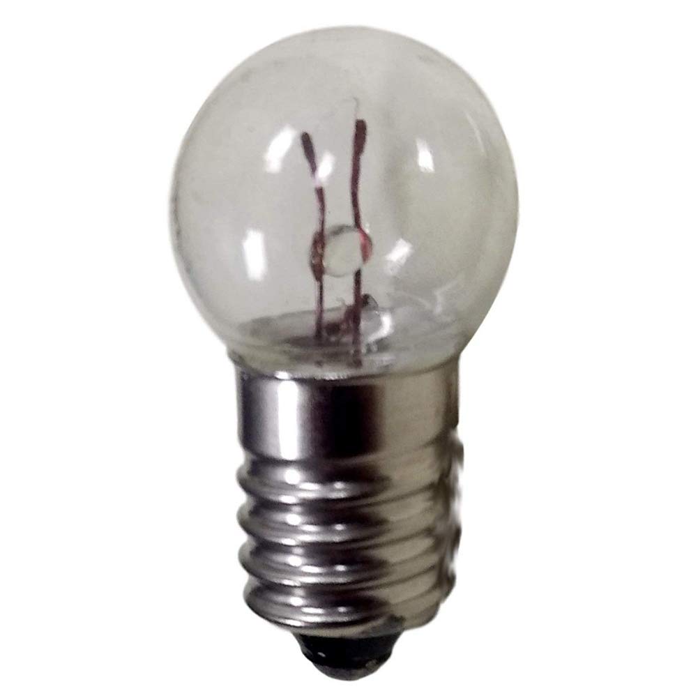 Gutreise Dc 50Pcs E10 6V 0.3A Warm White Bulb Light Bulbs Miniature Screw Base (6V)