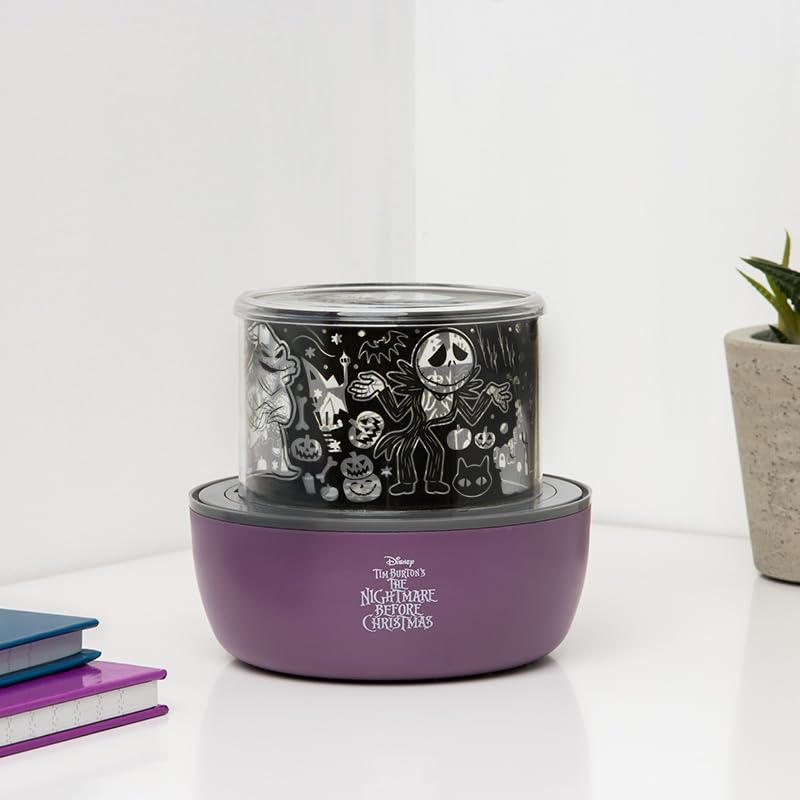 Paladone Nightmare Before Christmas Projector Lamp with Creepy Sounds, 4 Light Modes, Multi-Coloured Decorative Light