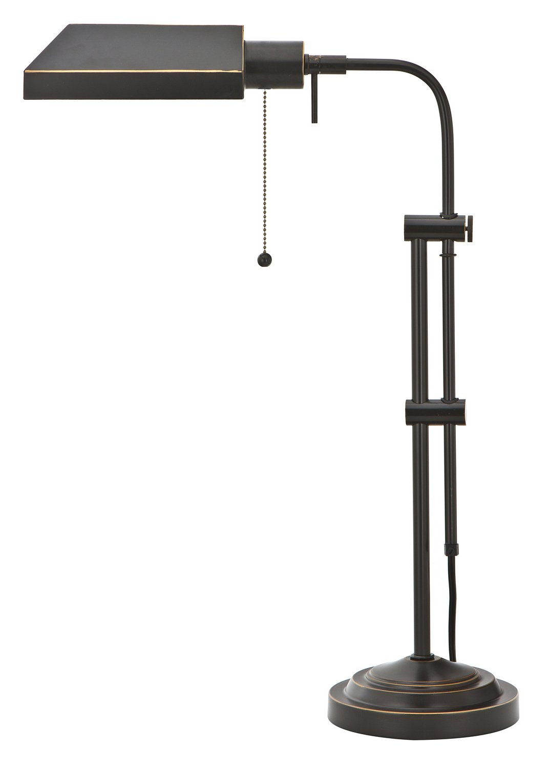 CAL BO-117TB-DB Traditional One Light Table Lamp from Pharmacy Collection in Bronze/Dark Finish, 16.00 inches, 4.3x22.5x17.3