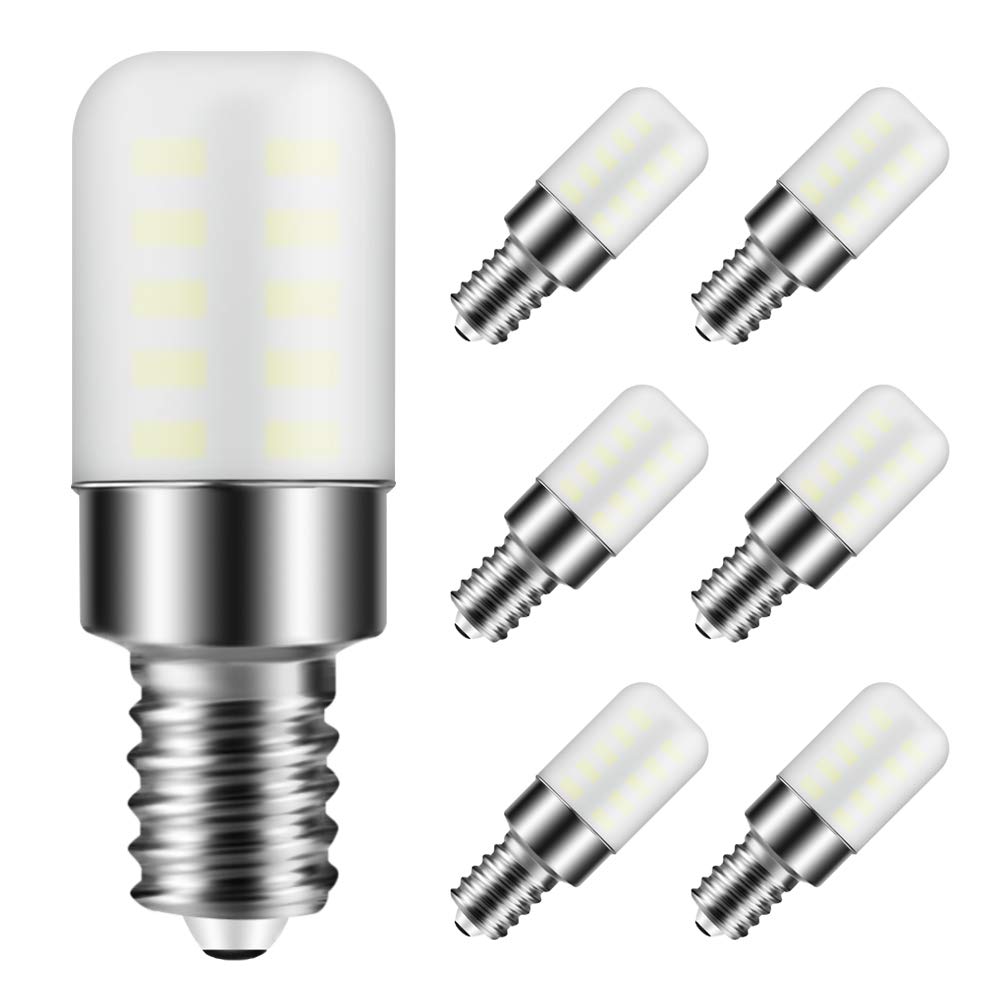 Gaormii E12 Led Bulb 3W Equivalent To 25W C7 Replacement Bulbs Frosted Type B Candelabra Base 120V Daylight White 6000K For Chan