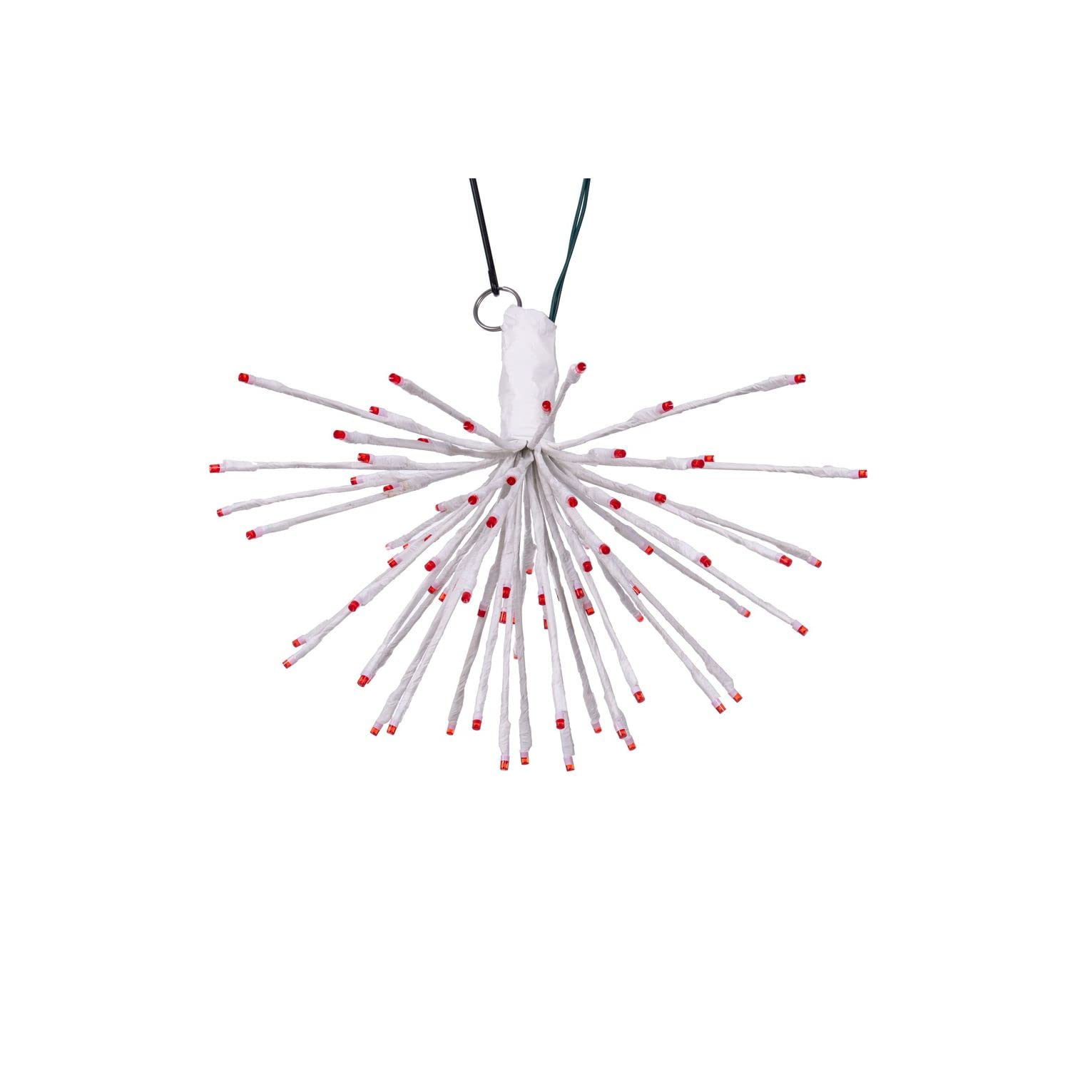 Vickerman 80Lt x 16&quot; White Starburst Red 5mm LED Lights.
