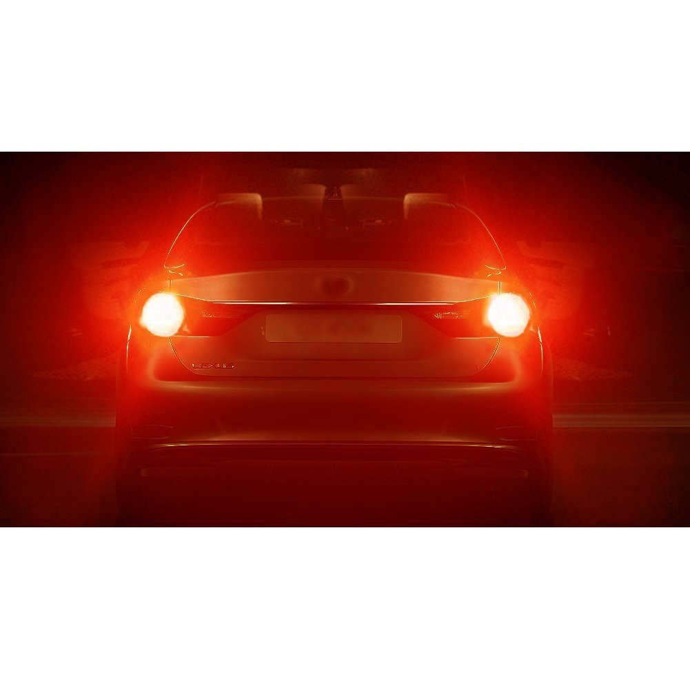 iBrightstar 1156 LED Bulbs, Low Power, Projector Replacement for Stop Tail Brake Lights, Brilliant Red, Model 1156-3014 3030-54 3R