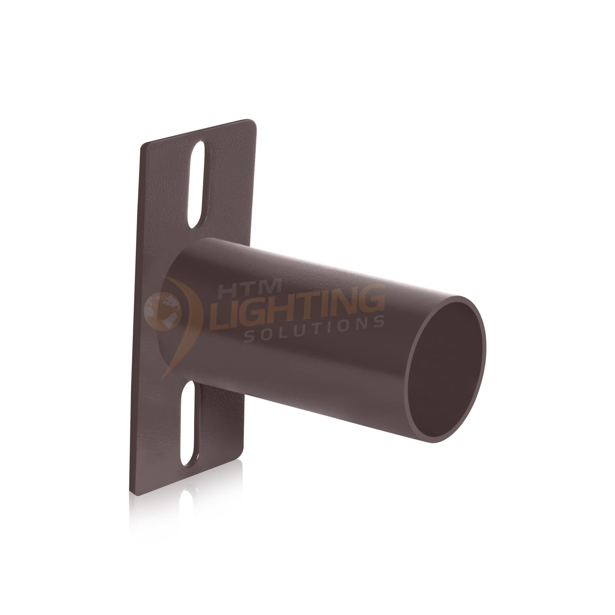 Mid-Pole Bracket Tenon Adaptor For Outdoor Light Fixture, 2-3/8In Horizontal Pole Mount Tenon Bracket For Slip Fitter Area Light