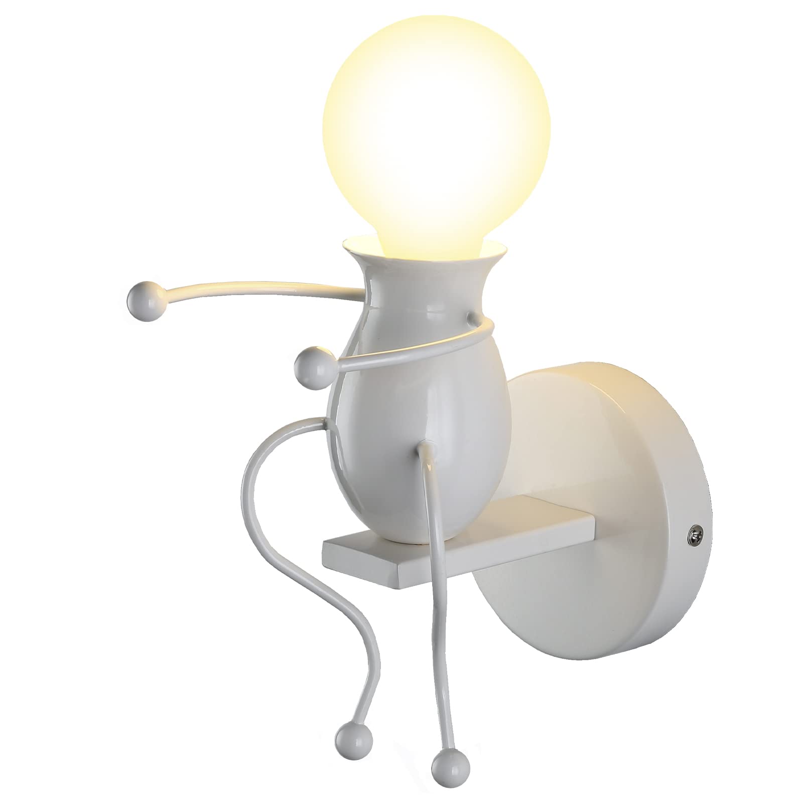 SOUTHPO LED Doll Wall Light Fixtures Childhood Little People Wall Lamps Bedroom Mini Bedside Lamp Modern Children Cartoon Wall S