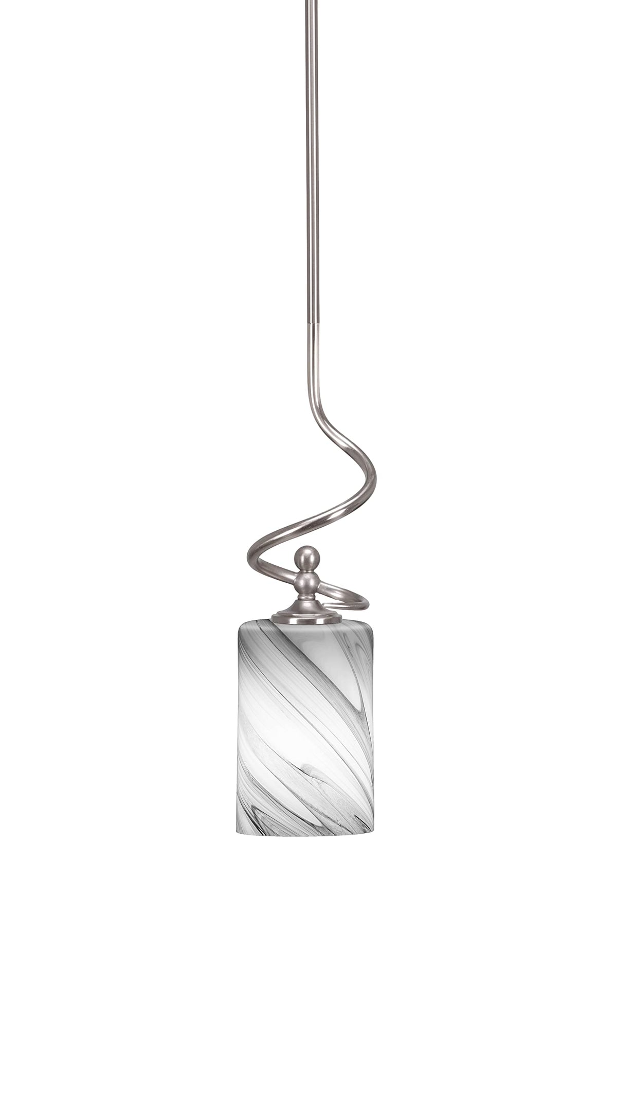 Capri 1 Light Mini Pendant in Brushed Nickel (901-BN-3009)