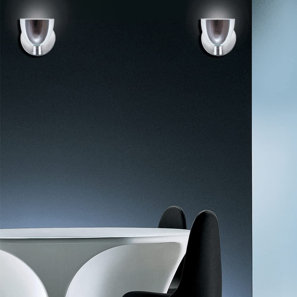 Jesco Lighting WS215-BU/SN Lina 1-Light Wall Sconce, Metal, 40W, Blue/Satin