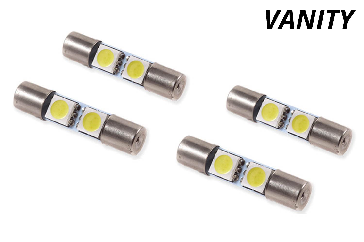 Diode Dynamics Vanity Light Leds Compatible With Dodge Challenger 2015-2023 (Four), 28Mm Fuse Smf2 Cool White (6000K)