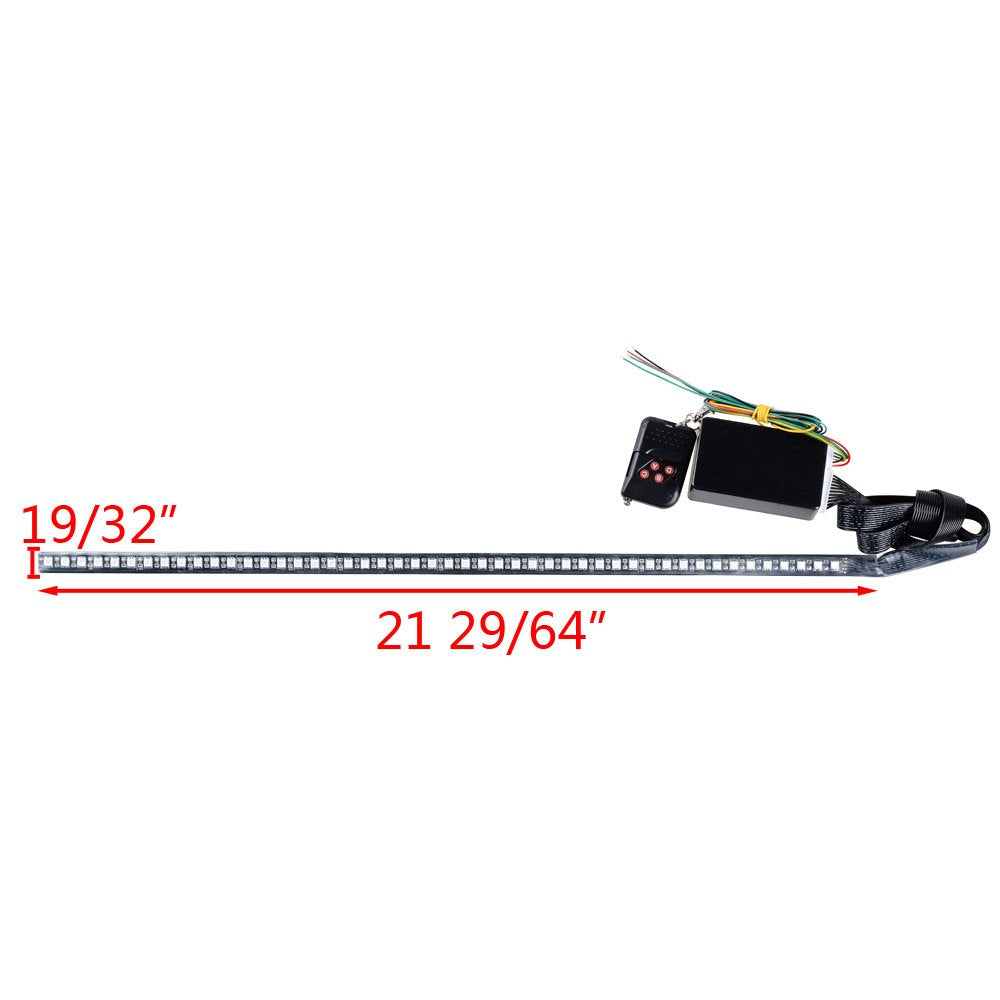 7 Color 48 Smd Scanning Led 22" Knight Rider Strip Light Turn Signal Light Car Interior Lighting Decoration For Chevrolet Aveo Avalanche Camaro Cruze Hhr Volt Equinox Suburban Tahoe Traverse Avalanche Colorado Silverado Trailblazer 4 Door