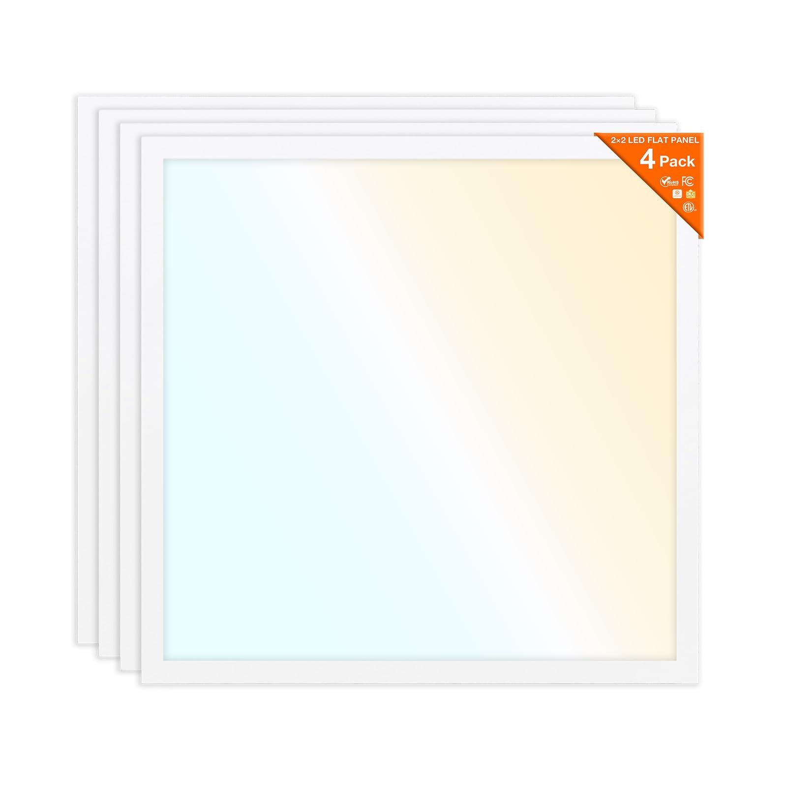 LEDVANCE 2x2 Dual Selectable Backlit Panel, LED Panel Lights 20W / 30W / 35W, 3 CCT Select 3500K / 4000K / 5000K, 2200/3300/3850