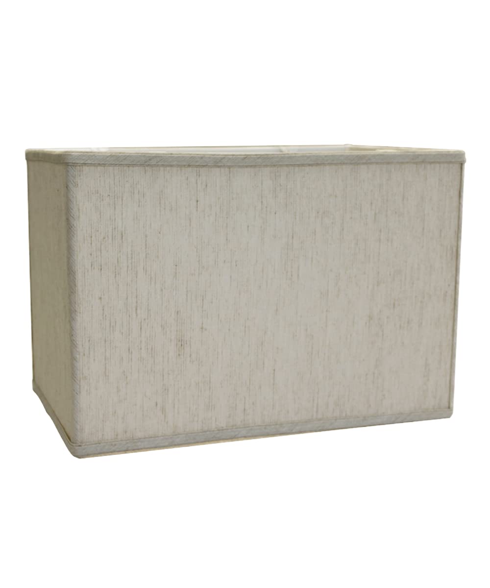 HomeConcept Rectangular Drum Lampshade Softback Textured Oatmeal 10x16x11 Model 161011RDTO