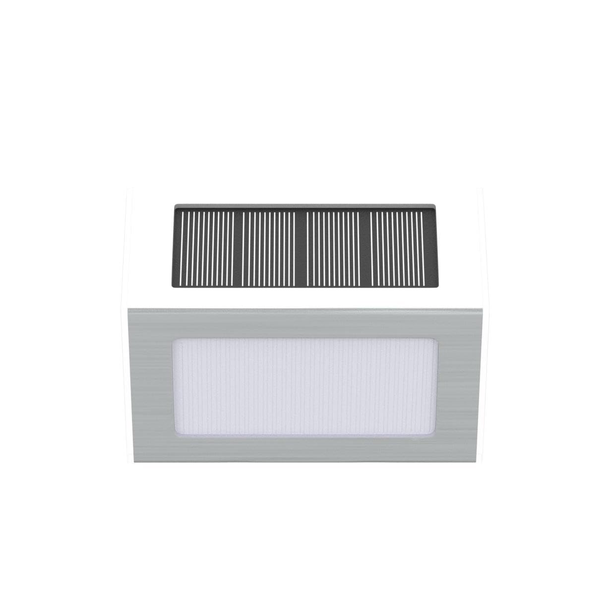 Xlux Solar Powered Lights For Deck Steps Stairs Fences Pathway Path, Led Lamp, Outdoor Waterproof, White Light 2 Pack