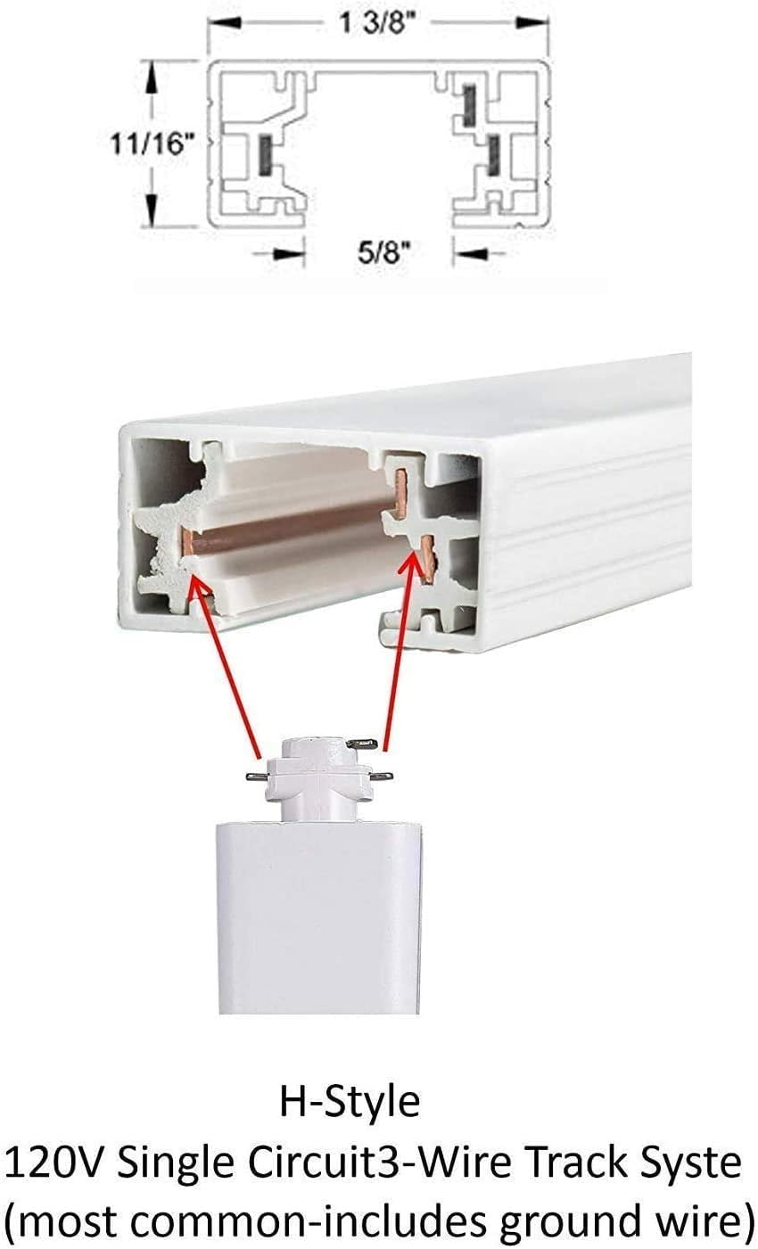 CLOUDY BAY 8W Dimmable LED Track Light Head - 3000K Warm White, 12 Pack, CRI90+, Adjustable Tilt Angle, Perfect for Accent Lighting