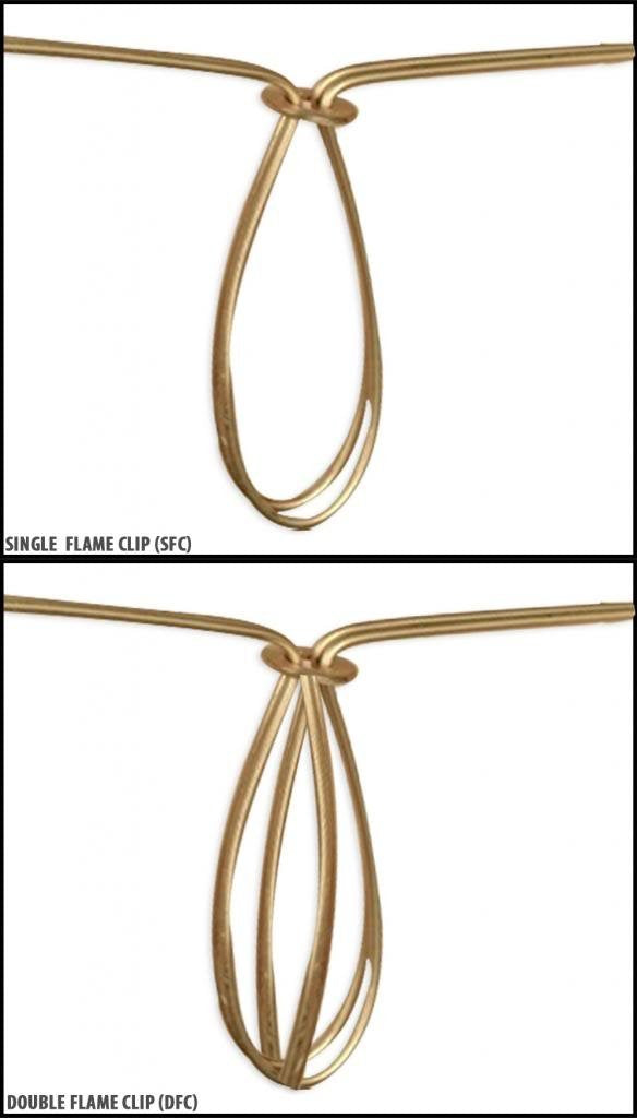 Royal Designs 5&quot; Red Bell Chandelier Lamp Shade, 3 X 5 X 4.5 (Dcs-201Red)