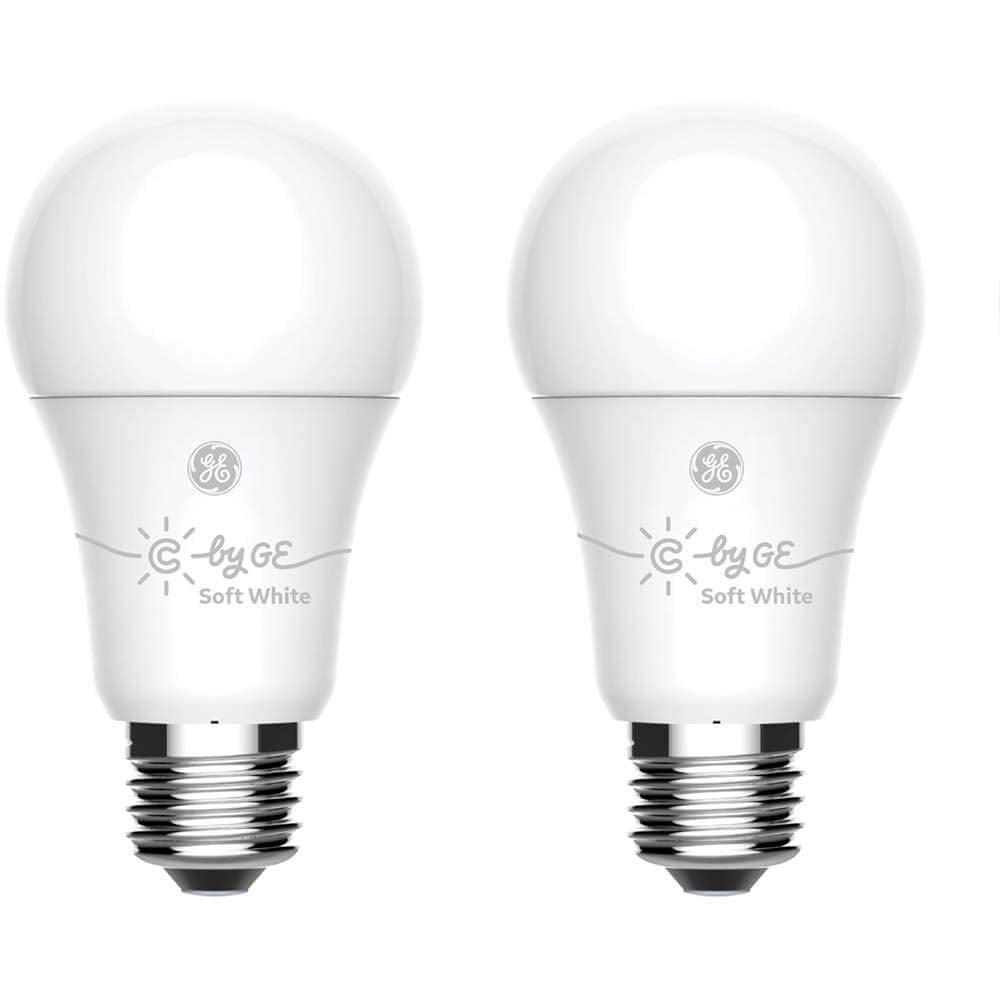 GE CYNC Smart LED Light Bulbs, Bluetooth & Wi-Fi, Soft White, 2 Pack, Alexa & Google Assistant Compatible, Model CLEDA199LD1-2P