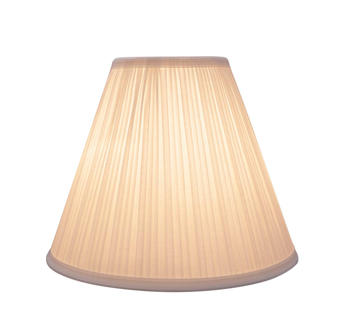 Aspen Creative 59176A, Empire Uno Lamp Shade, Off White, 5&quot; Top X 11.5&quot; Bottom X 9.5&quot; Slant Height, Slip Uno 33Mm