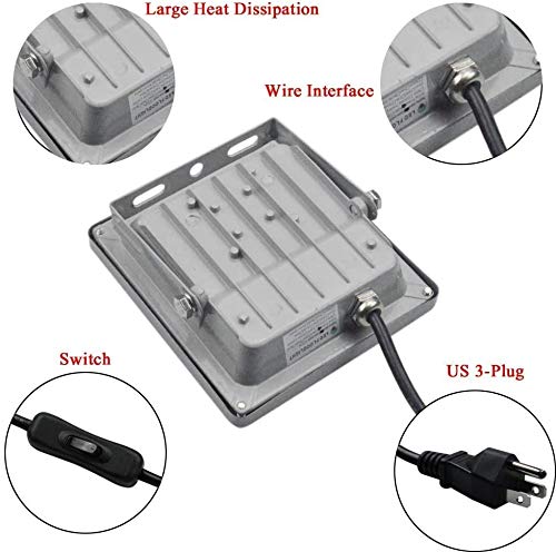 Lysed 10W Uv Led Black Light Flood Light,Ip66 Waterproof For Aquarium, Indoor Or Outdoor Parties, Party Supplies, Halloween Decorations,Glow In The Dark(3 Pack)