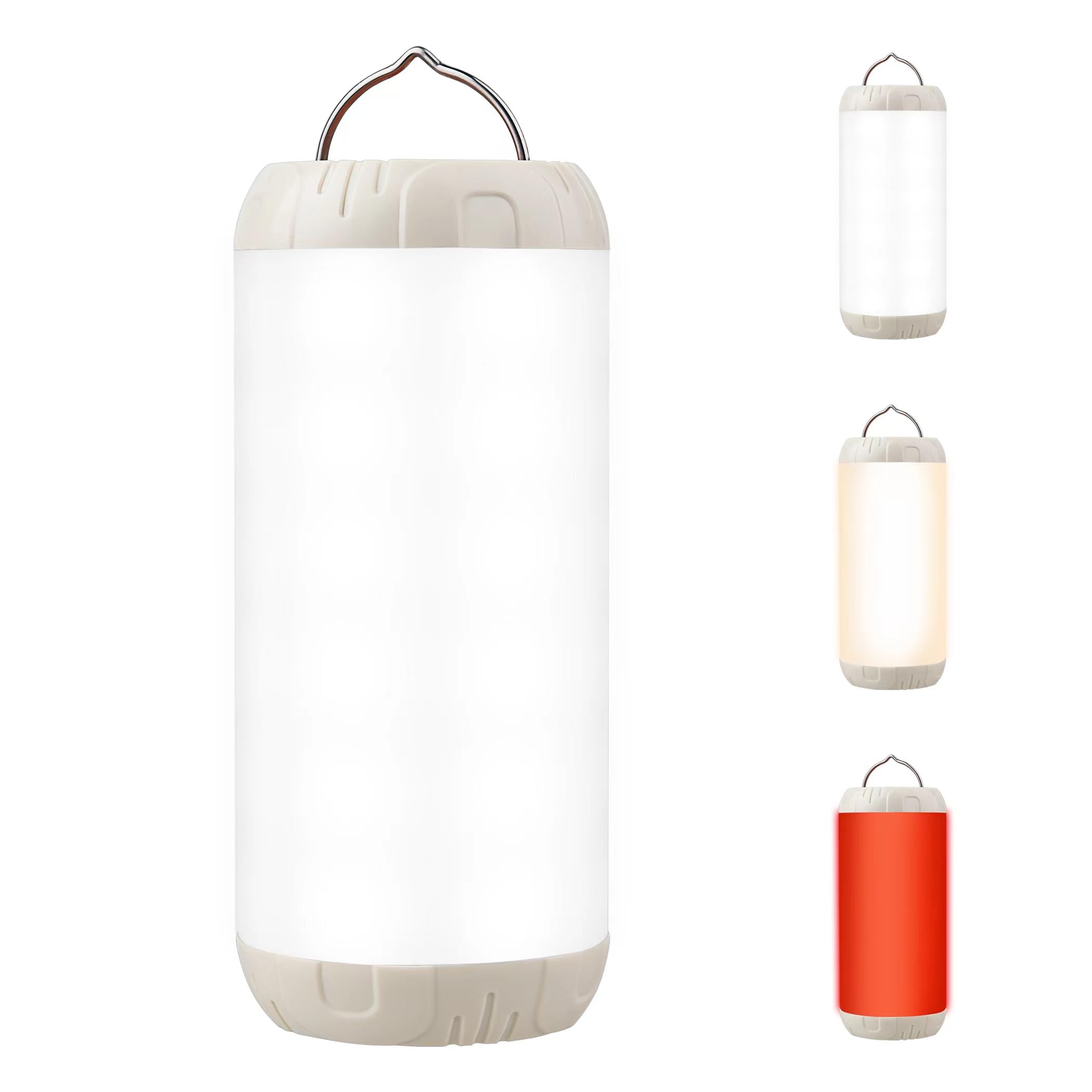 Sawjay Rechargeable Camping Lantern  1200 Lumens Ultra Bright Portable LED Lantern  Up to 80 Hours Runtime  IP68 Waterproof  3 Light Modes + SOS Emergency Light for Power Outages  Hiking  Hurricane