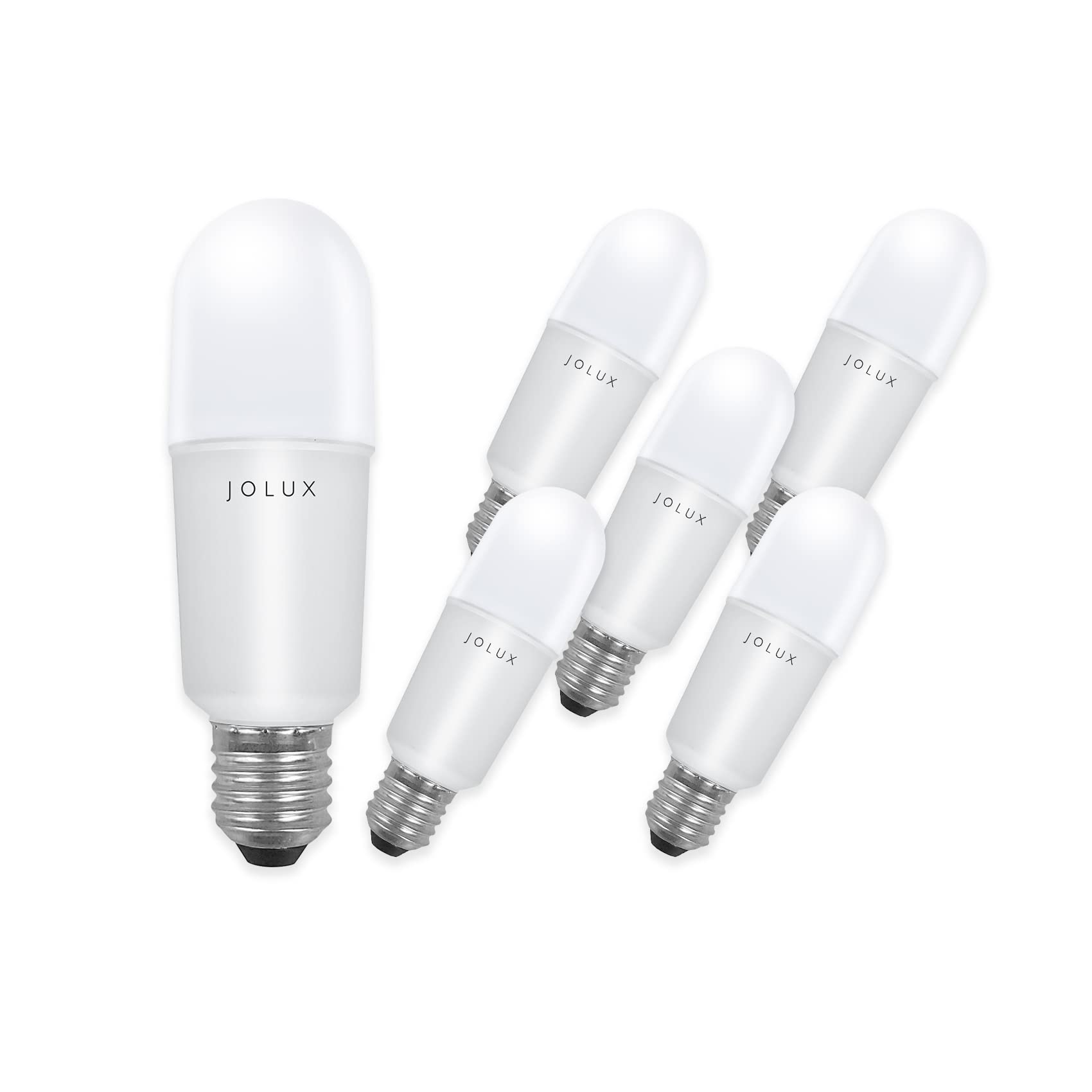 Jolux Enclosed Fixture LED Stick Bulbs, 100W Equivalent (14W), 5000K Daylight 1500LM, Slim 1.81in E26 Base, Non-Dimmable, ETL Ce