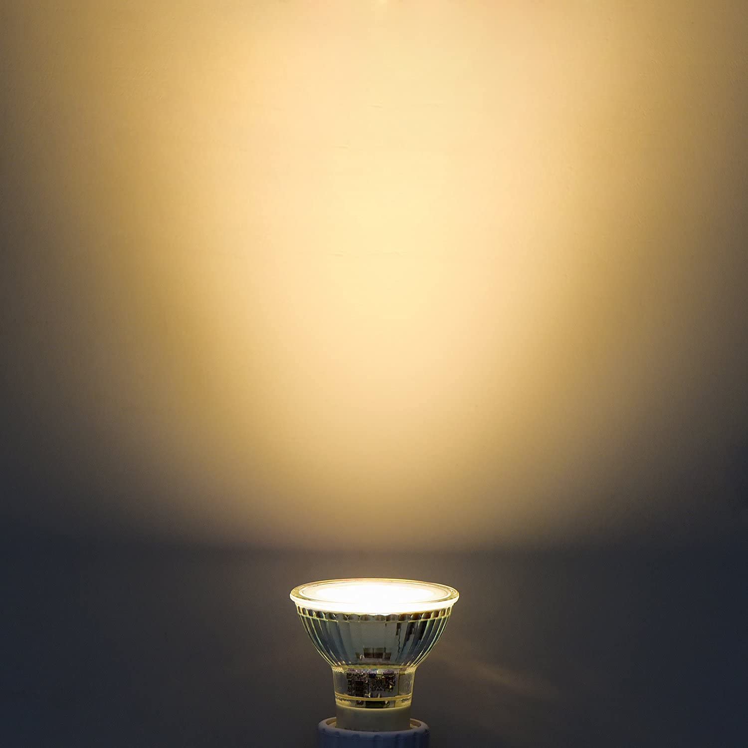 AHEVO GU10 Halogen Bulb 25W 120V Warm White MR16 Glass Cover (Pack of 4)