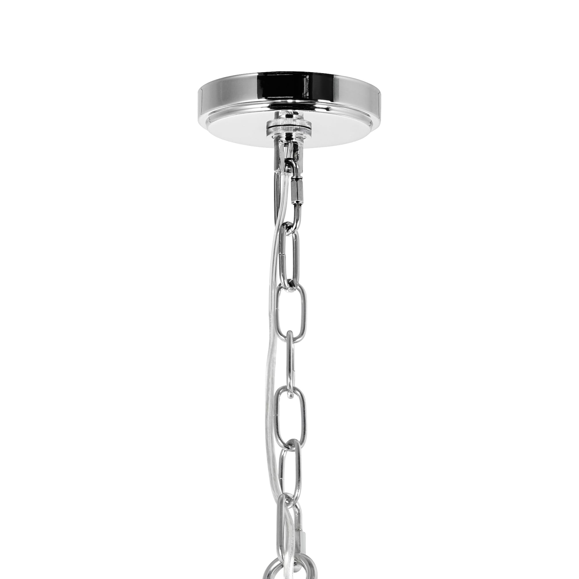 CWI Lighting Maury 6 Light Up Contemporary Metal Chandelier in Chrome