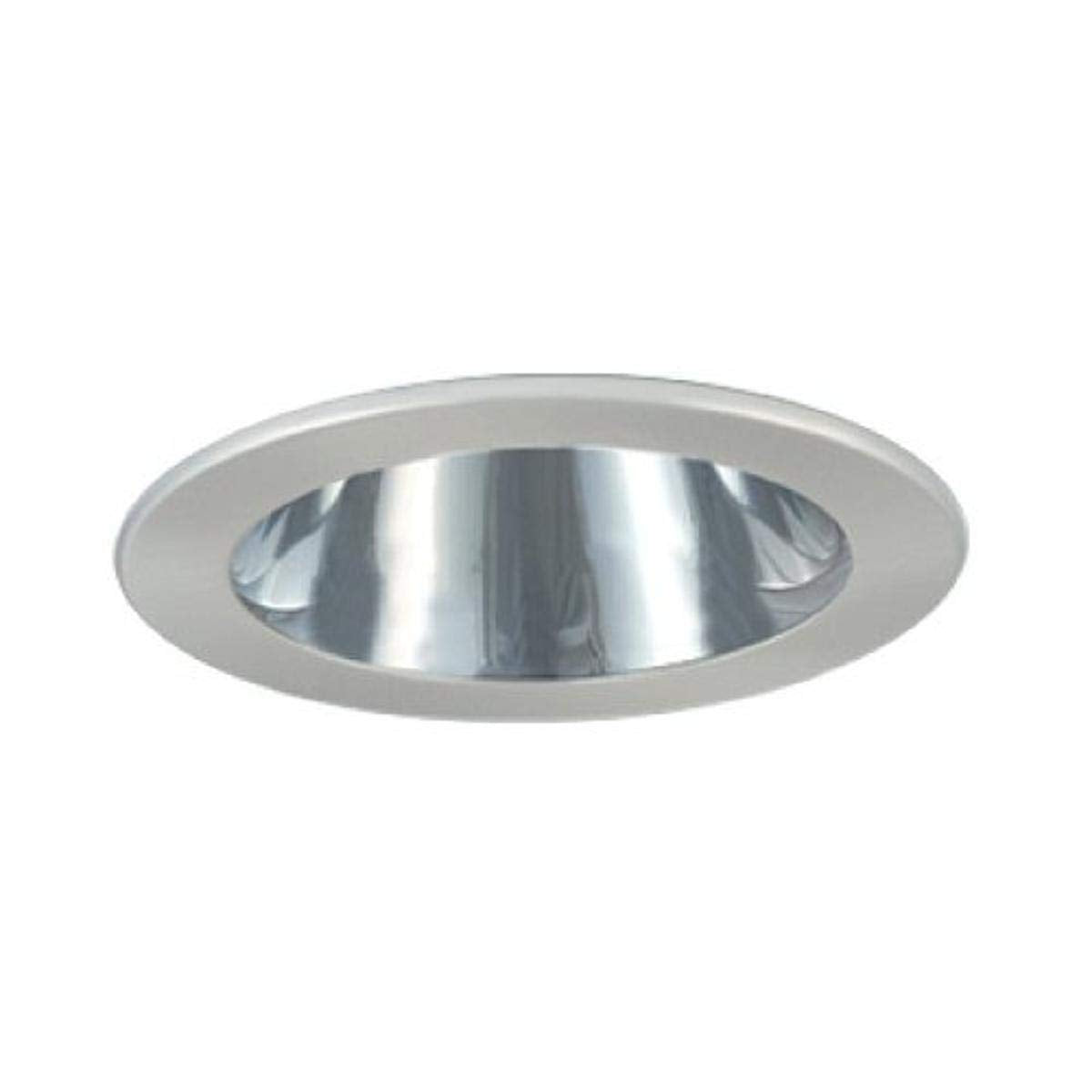 Jesco Lighting TM202CHCH Recessed Light, 2-Inch Aperture, Open Reflector, Aluminum, 5in Diameter, Chrome Finish