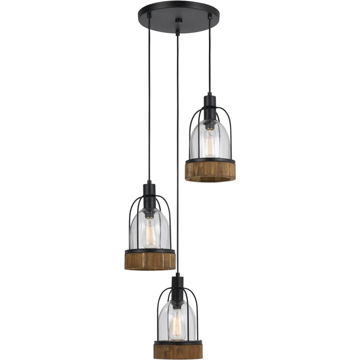 60W X 3 Beacon Glass Pendant(Edison Bulbs Not Included)