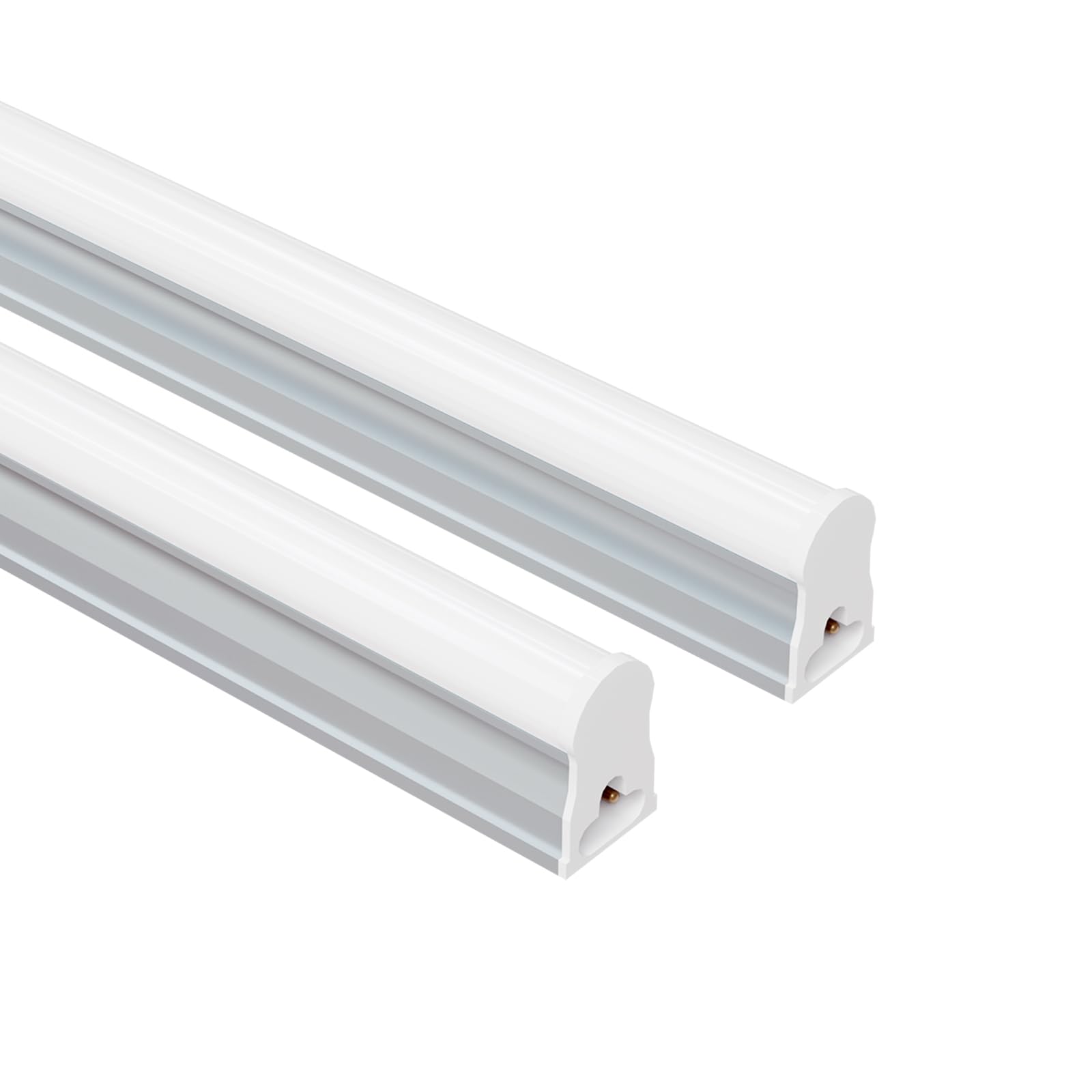 Veriligt 4FT LED Shop Lights (2 Pack), 2000LM 6500K Super Bright White T5 Commercial Lights, 20W Linkable Utility Integrated Sin