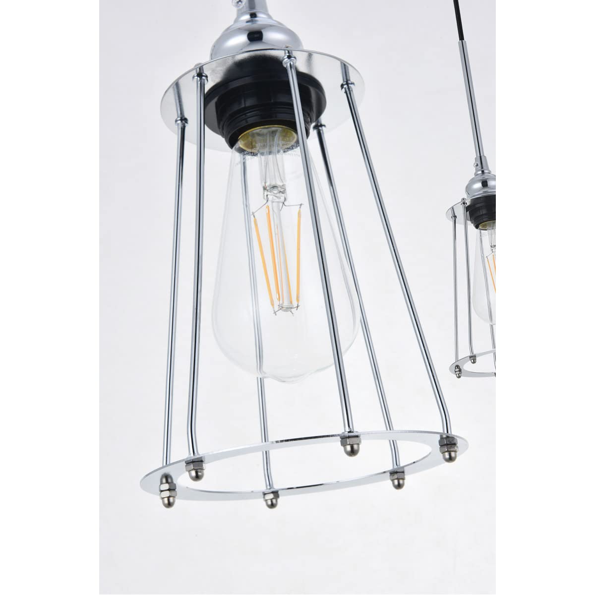 Living District Indoor Modern Home Decorative Bright Ceiling Auspice 3 Light Chrome Pendant