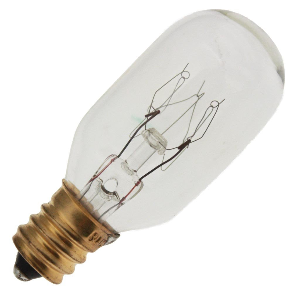 Industrial Performance 15T7C 130V, 15 Watt, T7, Candelabra Screw (E12) Base Tubular Light Bulb (20 Bulbs)
