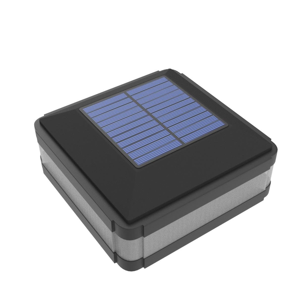 INDARUN Solar Post Lights - IP65 Waterproof 160 LM, 4x4 5x5 6x6 Fits, Flexfit - 4 Pack, Black, Model WS142B