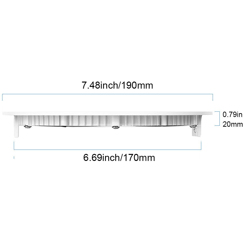 Superdream Energy Saving 1000Lm 15 Watt 7-Inch Retrofit Led Recessed Lighting Fixture, 6000K Daylight