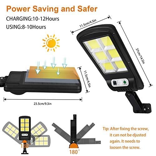 Wegitcs 4 Pack Led Solar Street Lights - Remote Control, Motion Sensor, Ip65 For Outdoor Security