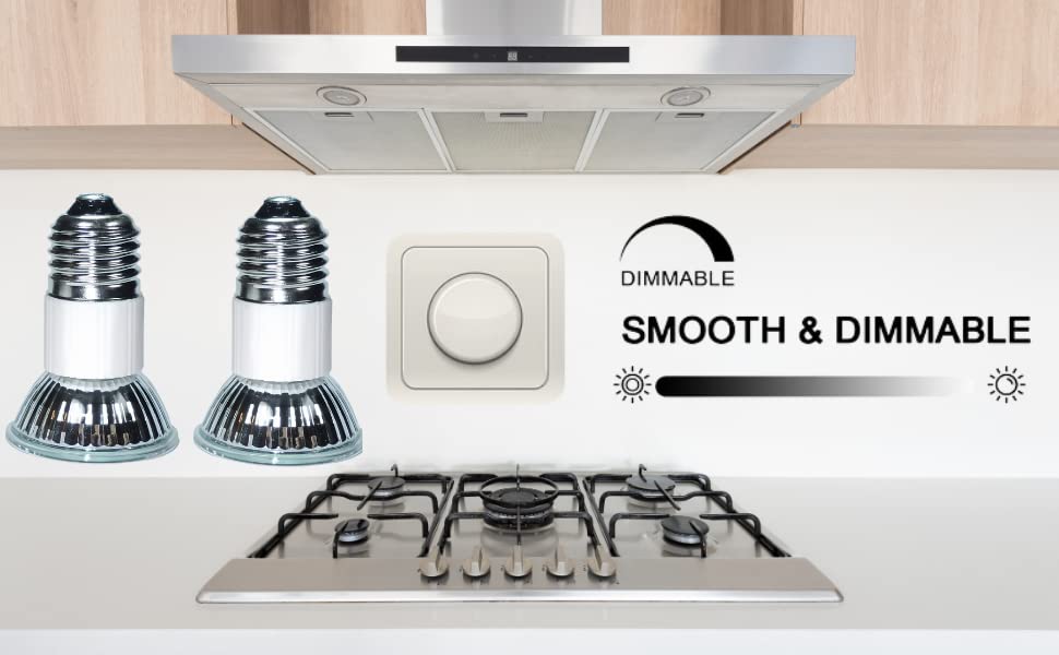 LSE Lighting Pack of 2 75W Range Hood Light Bulbs, Warm White, E27 Base - Compatible with Dacor 62351, 92348, High Heat Resistant