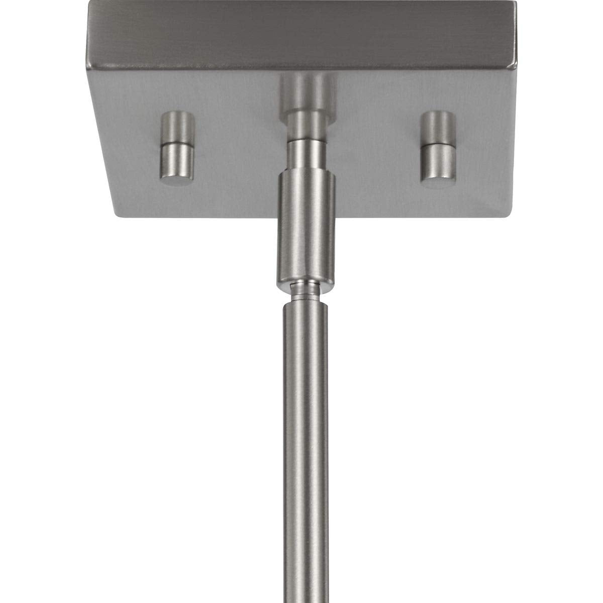 Progress Lighting Chadwick Collection 4-Light Etched Opal Glass Modern Chandelier Light Brushed Nickel