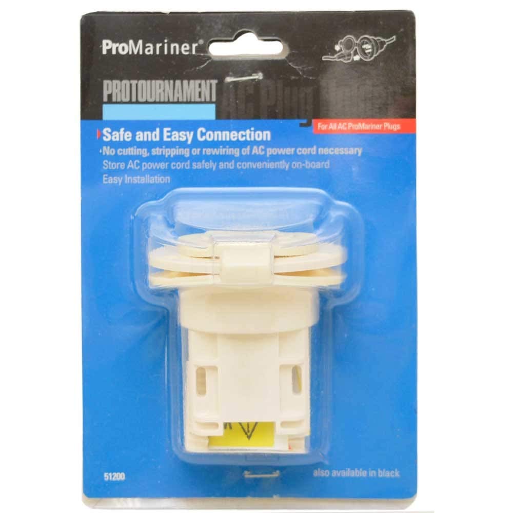 Promariner 51200F Ac Plug Holder White