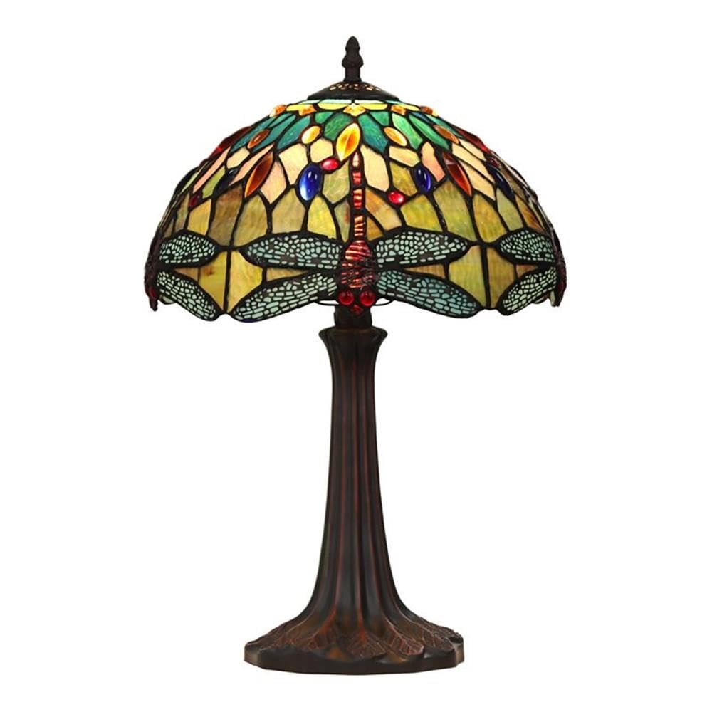 CHLOE Lighting Dragonfly Table Lamp, 1-Light, Glass Resin, Dark Bronze, Model CH3T471GD12-TL1